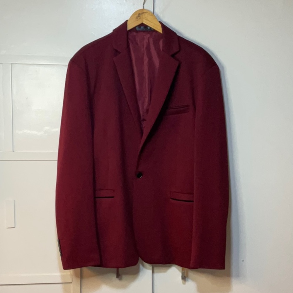 Men's Burgundy Blazer